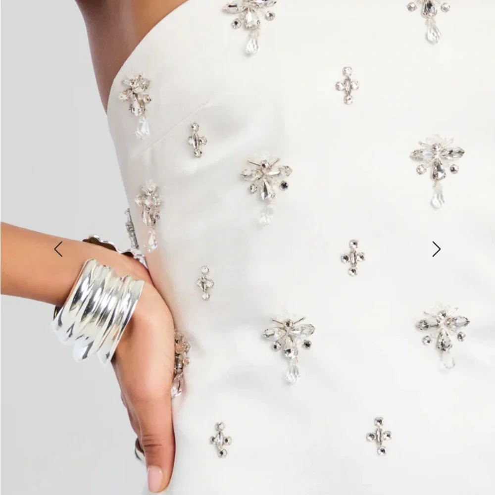 Retrofete White Strapless Dress - Picture 3 of 14